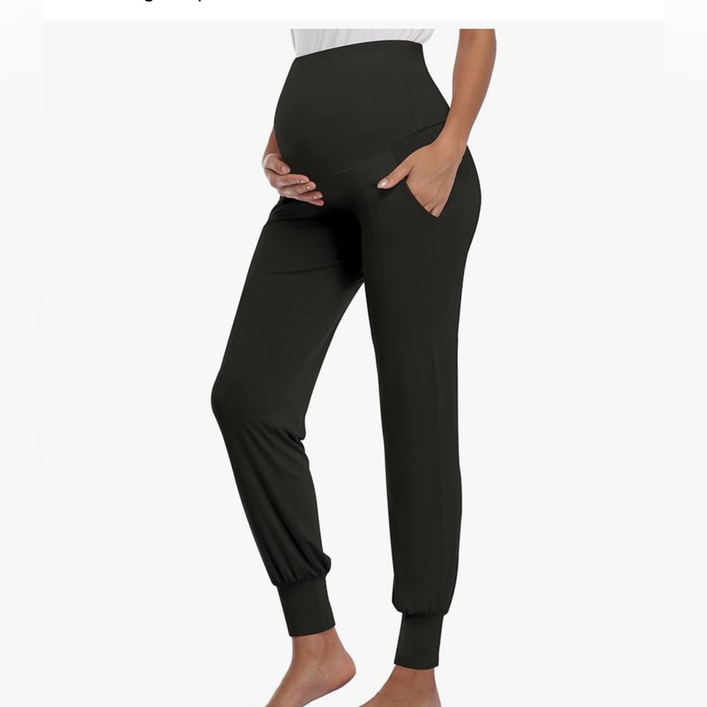 Black Maternity Jogger Pants